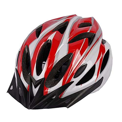 Mountain Bike Helmet : Cycle Helmet with Detachable Visor Bicycle MTB Helmets Adjustable Cycling Bicycle Helmets for Adult Men&Women Sport Riding Bike, Red