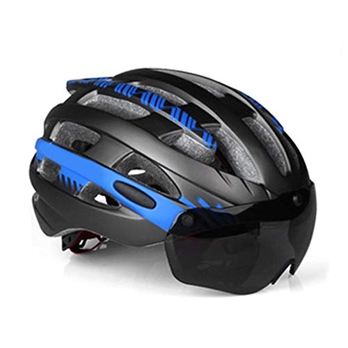 Mountain Bike Helmet : Cycle Helmet Yuan Ou Men Cycling Ultralight Bike Mountain Road Women Mtb Windproof Bicycle l blue