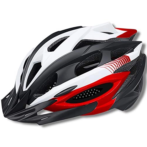 Mountain Bike Helmet : Cycling Helmet, Bike Helmets for Adults, Bike Helmet with Lights, -Mountain Bike Helmet CPSC Certified, Bicycle Helmet Women, Safety Helmets for Men Woman, Adjustable, Lightweight, Insect Nets