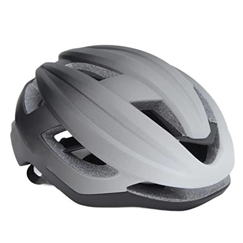 Mountain Bike Helmet : Cycling Helmet, Integrated Molding Breathable Mountain Bike Helmet XXL Size for Outdoor Riding (Gradual White Gray Black)