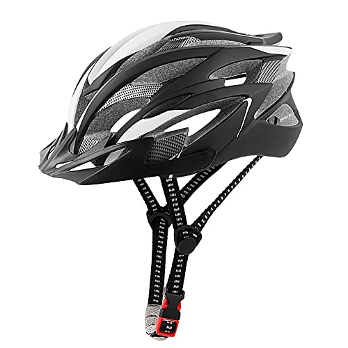 Mountain Bike Helmet : Cycling Helmet Men Road Bike Helmet Mountain Bike helmet Adjustable Lightweight XL Helmets with Detachable Visor 58-62cm