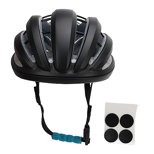 Mountain Bike Helmet : Cycling Helmet, Mountain Bike Helmet Comfortable Large Vent Soft Padding Impact Resistant PC EPS For Women For Camping (Black)