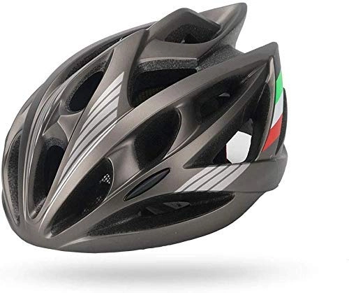 Mountain Bike Helmet : Cycling Helmet Skating Helmet Integrated Outdoor Sports Helmet For Men And Women Breathable Comfort Effective xtrxtrdsf (Color : Gray)