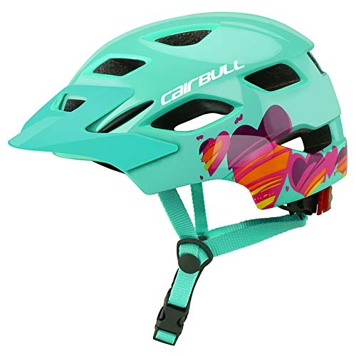 Mountain Bike Helmet : Cycling Helmet with Taillight, Bike Helmet with Sun Visor Comfortable Breathable Fully Shaped Cycling Mountain Road Cycle Helmets for Men Women, Purple