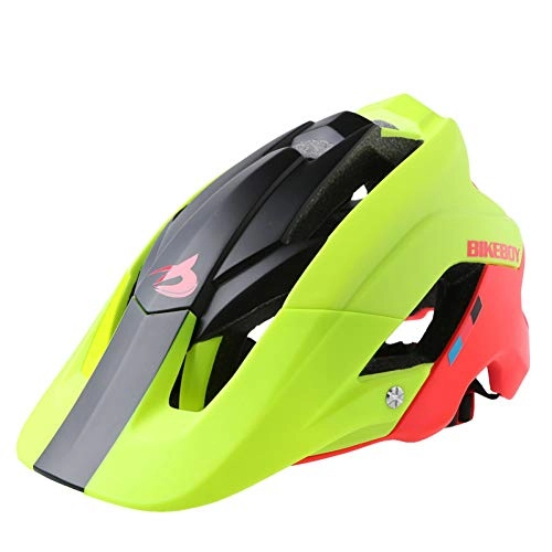 Mountain Bike Helmet : CZCJD Cycling Helmet Bikebike Bicycle Helmets For Men Women 54-61 Cm Adjustable Ultralight Integrally-Molded Road Mountain Bike Cycling Helmets, Black Red Yellow