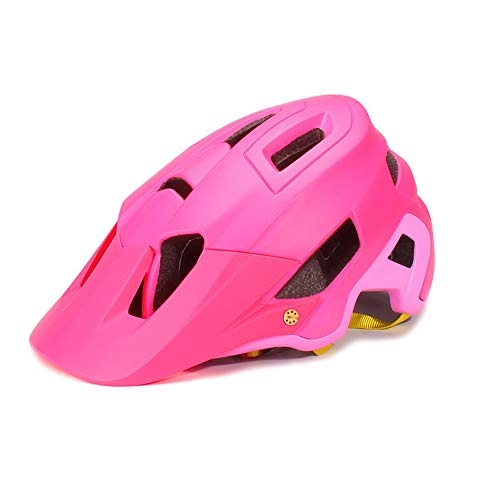 Mountain Bike Helmet : CZCJD Cycling Helmet Bikeintegrally Bicycle Cycling Helmet Mtb Mountain Bike Helmet Sports Racing Cycle Helmets Riding Bmx Woman, Pink, L 55-61Cm