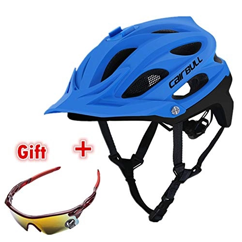 Mountain Bike Helmet : CZCJD Cycling Helmet Bikemtb Dvr Bicycle Helmet Sports Action Video Camera Installable Cycling Helmet Mountain Off-Road Bike Helmet Bmx, Blue