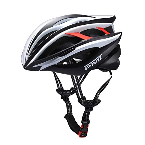 Mountain Bike Helmet : CZCJD Cycling Helmet Bikepmt Helmet Road Cycling Profession Bicycle Helmets For Men Mtb Mountain Bike Helm Adult 23 Holes Ultralight 245G, White-Red, M
