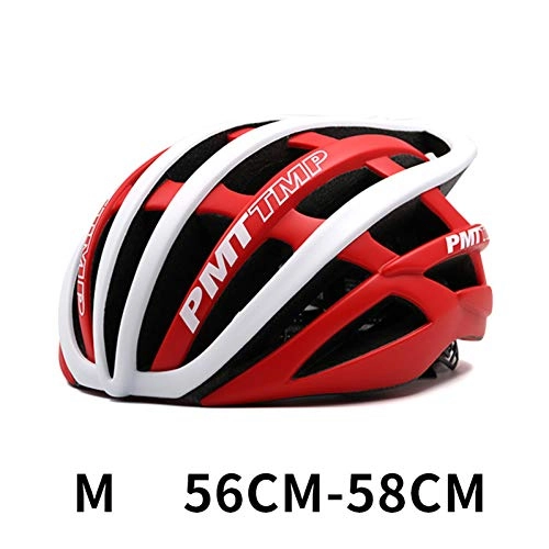 Mountain Bike Helmet : CZCJD Cycling Helmet Bikepmt Road Cycling Helmet Bicycle Specialize Bike Helmets For Men Mtb Mountain Bike Helm Women 30 Holes Ultralight 240G, Red White, L