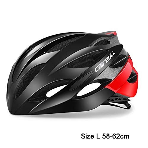 Mountain Bike Helmet : CZCJD Cycling Helmet Bikeultralight Cycling Helmet 25 Air Vents Breathable Bike Helmet Mtb Mountain Road Bicycle Helmet Cycling Equipment, Black Red, L