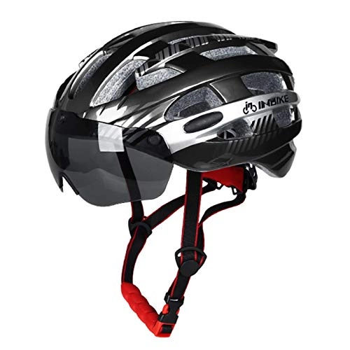 Mountain Bike Helmet : Daybreak Mountain Bike Helmet Cycling Bicycle Helmet with Goggles Sports Safety Protective PC Shell Helmet for Cycling, Roller Skating, Skating, Rafting, Mountaineering, Outdoor Exploration