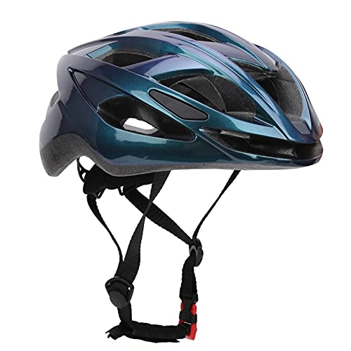 Mountain Bike Helmet : Demeras Cycling Bike Helmet Integrally Molded Helmets Head Protection with EPS Buffer Foam for BMX Skateboard MTB(White-blue Gradient)