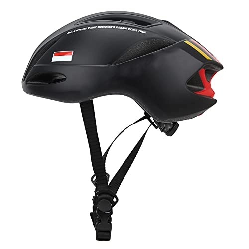 Mountain Bike Helmet : Demeras Cycling Helmet Motorcycle Helmet Double Buckle Design Nylon Webbing Adjustable for Adult Men / Women(Black)