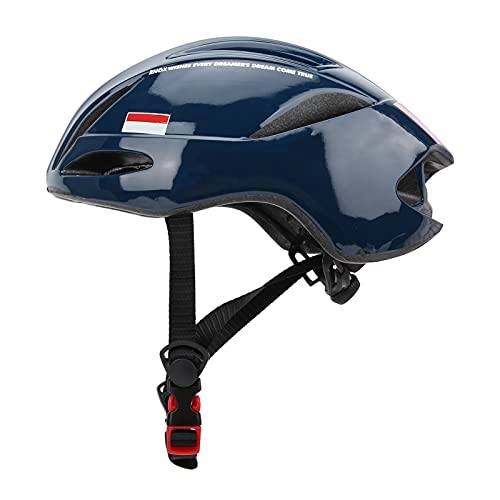 Mountain Bike Helmet : Demeras Cycling Helmet Motorcycle Helmet Double Buckle Design Nylon Webbing Adjustable for Adult Men / Women(Dark Blue)