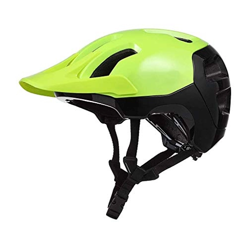 Mountain Bike Helmet : DIMPLEYA Bike Helmet Mountain Bicycle Helmet Vents Ultralight Integrally Molded EPS Sports Cycling Helmet with Lining Pad Unisex Adjustable Helmet, Green