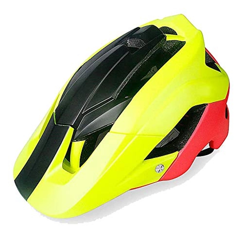 Mountain Bike Helmet : DIMPLEYA Bike Helmet Ultralight Mountain Bicycle Helmet Comfortable Safety Integrated Road Bike MTB Helmet for 22-24 Inch Heads Circumference Men And Women, yellow