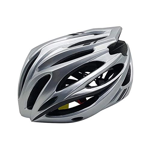 Mountain Bike Helmet : DIMPLEYA Mountain Bike Helmet with Detachable Visor Padded Adjustable Cycling Bicycle Helmets CPSC Safety Certified MTB Men Women And Youth Teenagers Sports Outdoor Safety Helmet, Silver