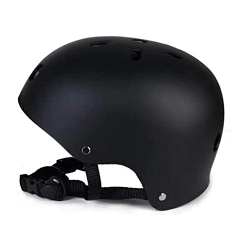 Mountain Bike Helmet : DINGL Mountain Bike Helmet Men Sport Accessories Cycling Helmet Road Mtb Bicycle Helmet For Riding Safety Lightweight Adjustable Breathable Helmet 622 (Color : Black, Size : 55Cmx61Cm)