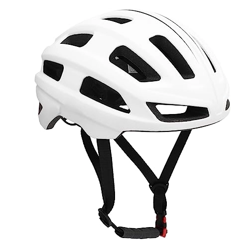 Mountain Bike Helmet : Dpofirs Mountain Bike Cycling Helmet Adjustable for Adults Men Women Youth, Breathable Lightweight Summer Full Protection Bicycle Helmet, Durable EPS Foam and PC Shell (White)