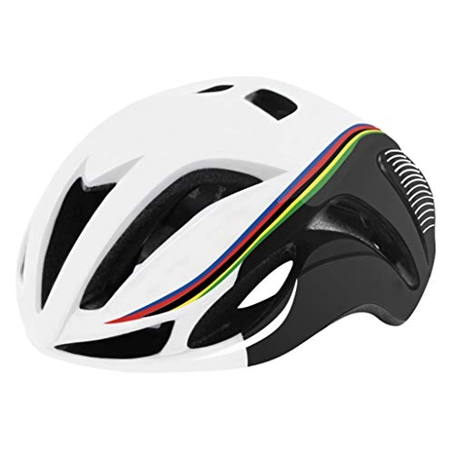 Mountain Bike Helmet : DROHOO Unisex Men Women EPS Ultralight MTB Bike Helmet Road Mountain Riding Safety Cap, White black