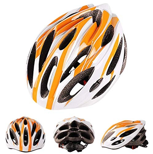 Mountain Bike Helmet : Dufeng Helmet Bicycle Cycling Ultra Light Bicycle Helmet Carbon Cycling Protection Bicycle Cycling Skate Helmet Multicolor Mountain Bike Cycling Helmet Orange 55Cmx61Cm