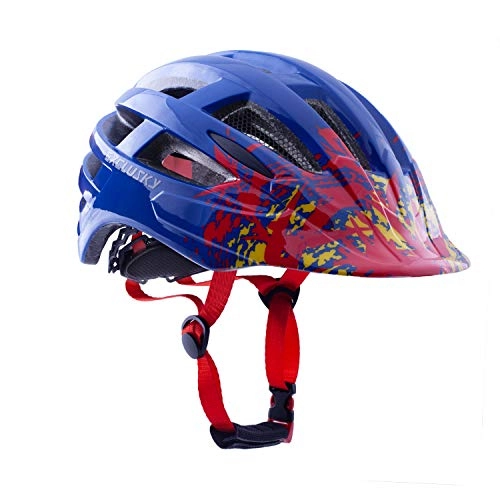 Mountain Bike Helmet : Exclusky Cycle Helmet CE Certified Adjustable Lightweight Bike Bicycle Helmets for Adult Women and Men (blue)
