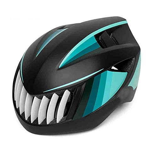Mountain Bike Helmet : FAGavin Motorcycle Helmet Mountain Bike Riding Helmet Integrated Molding Safety Hat Road Bike Men And Women Breathable Shockproof Fashion Detachable Lined Helmet (Color : Green)