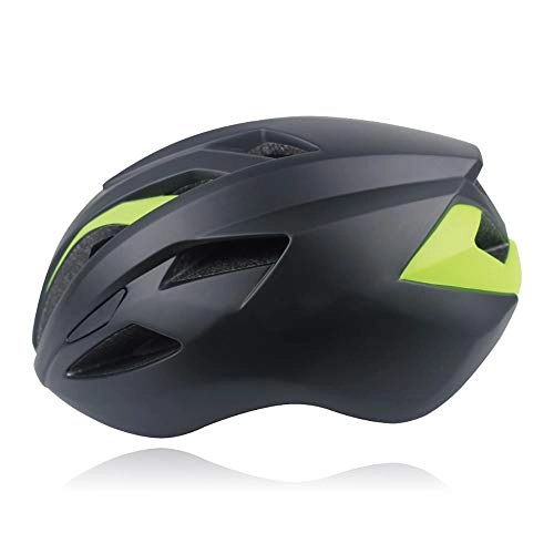 Mountain Bike Helmet : Faus Koco Bicycle Helmet Adult Integrated Molding Mountain Bike Road Bike Riding Helmet (Color : Black)