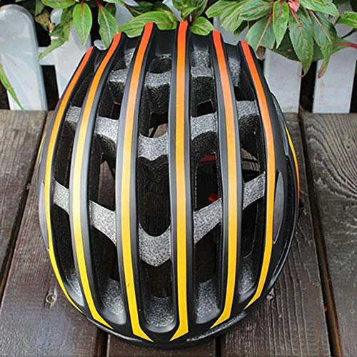 Mountain Bike Helmet : Faus Koco Bicycle Helmet Male And Female Pneumatic Helmet Mountain Bike Helmet Bicycle Sports Helmet Breathable Comfort (Color : Gold)