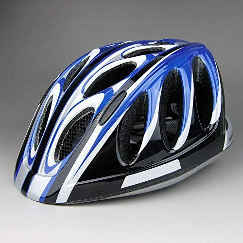 Mountain Bike Helmet : FCC Road Mountain Bike Cycling Helmet Integrated Molding Large Size Light Roller Skating Helmet Men And Women Adjustable Head Circumference protection (Color : Blue)