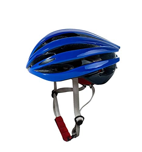 Mountain Bike Helmet : FENGDING Adjustable Cycle Helmet, Highway / Mountain Cycling Helmet with Warning Light, Medium Size, Blue