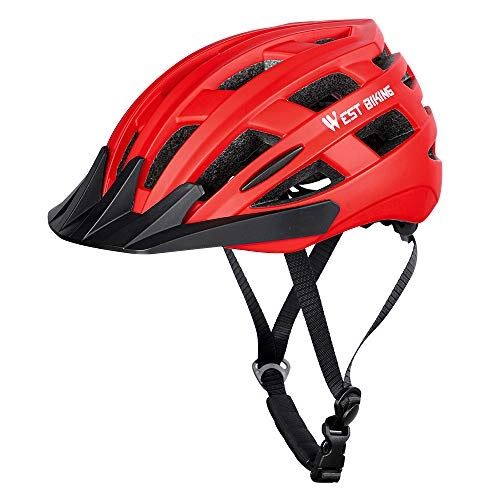 Mountain Bike Helmet : Festnight Ultralight Bicycle Helmet Integrated Road Mountain Bike MTB Helmet 2 Sizes Optional