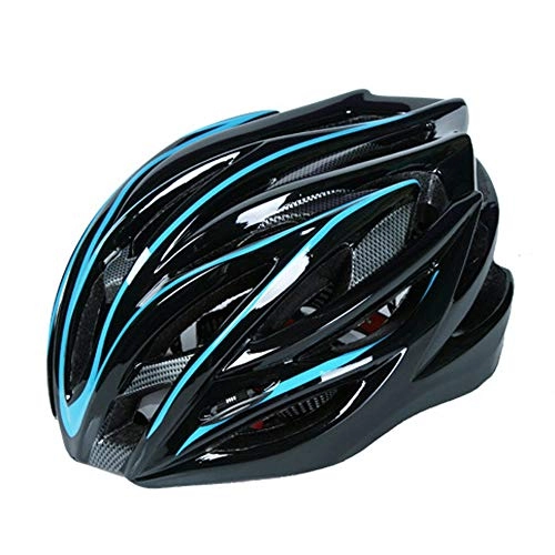 Mountain Bike Helmet : FLYFO One-Piece Cycling Helmet, Riding Helmet, Adjustable Adult Helmet, for Road Bike MTB, BMX Riding, Blue