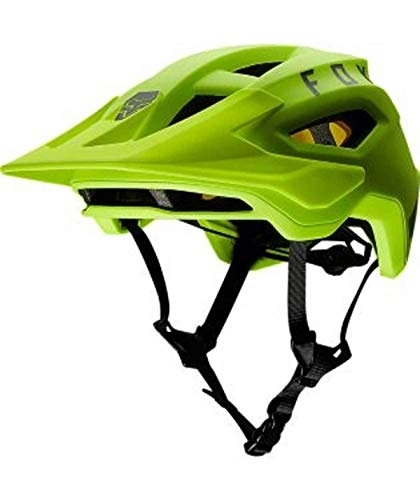Mountain Bike Helmet : Fox Racing mens SPEEDFRAME MOUNTAIN BIKING HELMET, MIPS , Flourescent Yellow, Small
