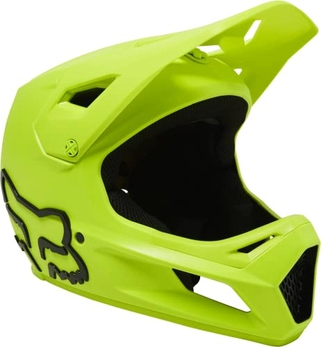 Mountain Bike Helmet : Fox Racing Rampage Mountain Bike Helmet, Flo Yellow, Small