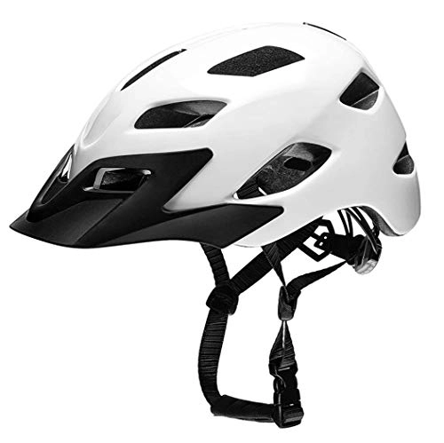 Mountain Bike Helmet : FUSTMS Cycling Helmet Bike Cycle Helmet Mountain Bike Helmet Adjustable with Taillight Safety Helmet Road Cycling Helmet