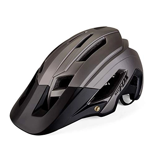 Mountain Bike Helmet : FYLY-Bicycle Helmet, Adjustable Comfortable Adult Bike Safety Helmet, for Road Bike Cycle BMX Riding, 22.04-24.40 Inches, Titanium