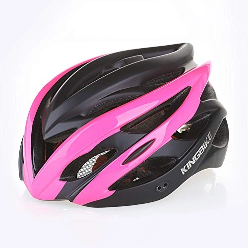Mountain Bike Helmet : FYLY-CE / CPSC Certified Adult Bike Helmet, Lightweight Shockproof Sun Protection Outdoor Sports Bicycle Riding Safety Helmet, for Adult Men And Women, 22.04''-23.29'', Rose red
