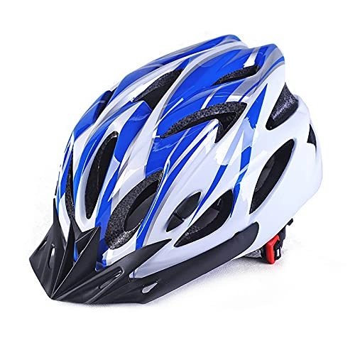 Mountain Bike Helmet : G&F Bicycle Cycling Helmet Adjustable Helmet, Safety Breathable MTB Lightweight Unisex (Color : Blue)