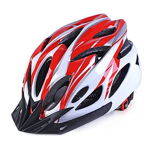 Mountain Bike Helmet : G&F Bicycle Cycling Helmet Adjustable Helmet, Safety Breathable MTB Lightweight Unisex (Color : Red)