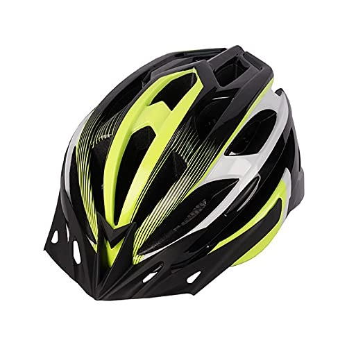 Mountain Bike Helmet : G&F Bike Helmet, Adult MTB Cycling Helmet with Detachable Visor Lightweight Adjustable Bicycle Helmet for Men Women (Color : Green, Size : 52-60)