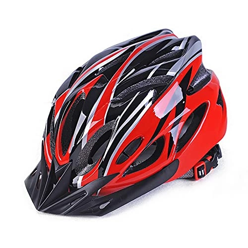 Mountain Bike Helmet : G&F Bike Helmet Cycle Mens Helmet Bicycle Adults Ultralight Road Bike MTB Racing Cycling Helmet (Color : Red, Size : 57-63)