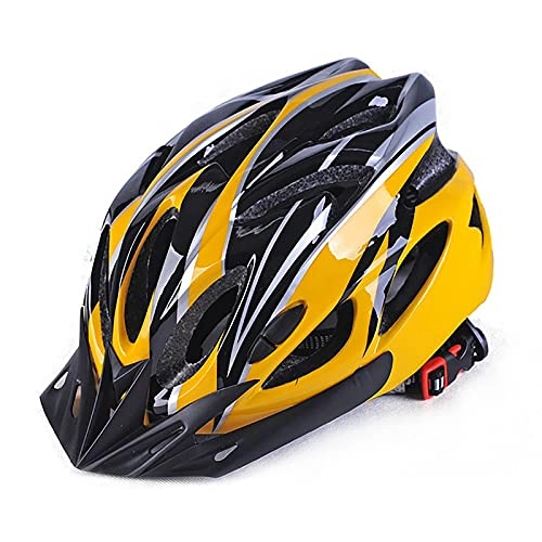 Mountain Bike Helmet : G&F Bike Helmet Cycle Mens Helmet Bicycle Adults Ultralight Road Bike MTB Racing Cycling Helmet (Color : Yellow, Size : 57-63)