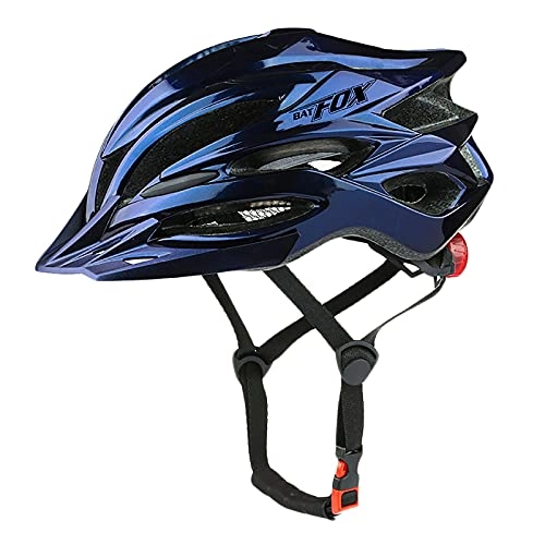 Mountain Bike Helmet : G&F Bike Helmet with Visor And 22 Vents, Cycling Helmets Lightweight for Skateboard MTB Mountain Road Bike 58-61CM (Color : Blue, Size : 58-61)