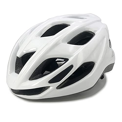 Mountain Bike Helmet : G&F Cycle Helmet, Mountain Bike Helmet with Sun Visor, Lightweight Adjustable Fit, 19 Vents MTB Helmet 56-61cm (Color : White)