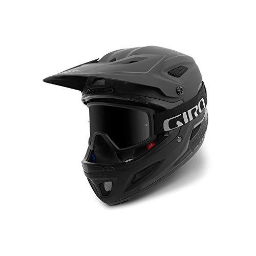 Mountain Bike Helmet : Giro Men's Disciple MIPS Full Face Cycling Helmet, Matt Black / Gloss Black, Large (59-63 cm)