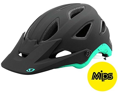 Mountain Bike Helmet : Giro Montaro MIPS Trail MTB Helmet - Black / Turquoise, Small / Cycling Cycle Mountain Biking Bike Enduro Freeride Downhill FR DH Sport Aero Riding Ride Head Hard Shell Hat Safety Protection Visor