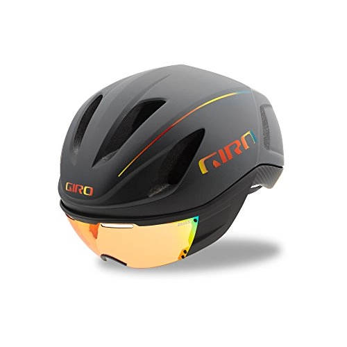 Mountain Bike Helmet : Giro Unisex's Vanquish MIPS Cycling Helmet, Matt Grey / Fire Chrome, Medium (55-59 cm)