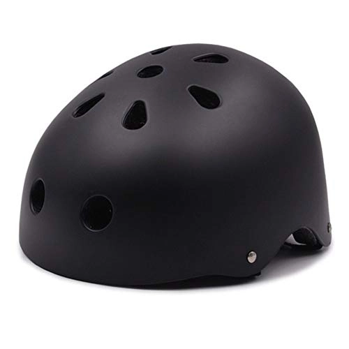 Mountain Bike Helmet : gneric YMYGBH Bike Helmet Round MTB Bike Helmet Kids / Adults Men Women Sport Accessory Cycling Helmet Adjustable Head Size Mountain Road Bicycle Helmet (Color : Black, Size : L(59 62CM))