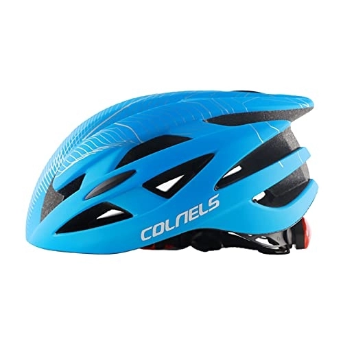 Mountain Bike Helmet : Haibinsuo Riding Helmet Delicate Vibrant Colors High-level Protection Safety Bike Helmet Blue